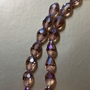 Rainbow Bubble Champagne Colored Crystal Strands